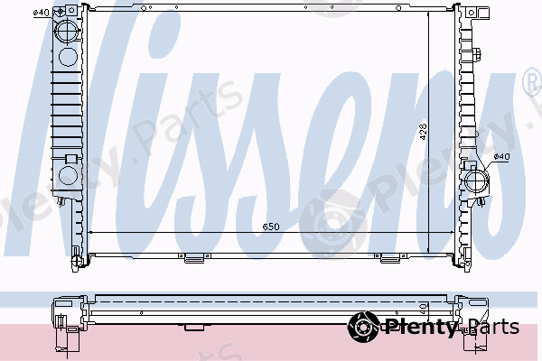  NISSENS part 60693A Radiator, engine cooling