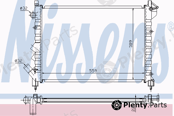  NISSENS part 63832 Radiator, engine cooling