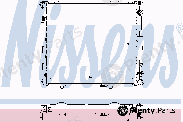  NISSENS part 62698A Radiator, engine cooling