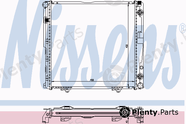  NISSENS part 62751A Radiator, engine cooling