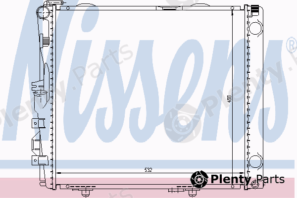  NISSENS part 62684A Radiator, engine cooling