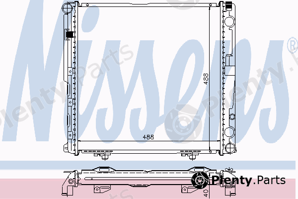  NISSENS part 62748A Radiator, engine cooling