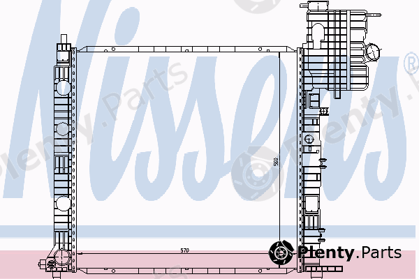  NISSENS part 62677 Radiator, engine cooling