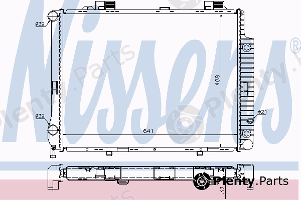  NISSENS part 62667A Radiator, engine cooling