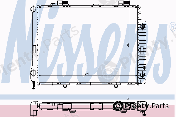  NISSENS part 62666A Radiator, engine cooling