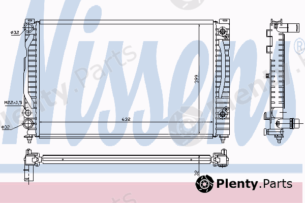  NISSENS part 60494A Radiator, engine cooling