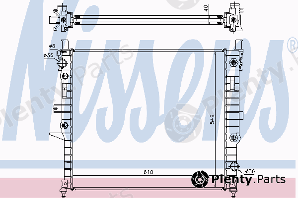  NISSENS part 62619 Radiator, engine cooling