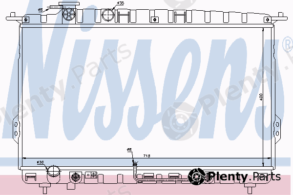  NISSENS part 66627 Radiator, engine cooling