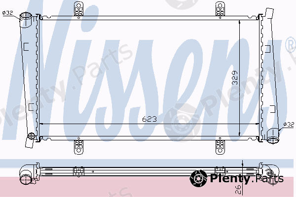  NISSENS part 65560A Radiator, engine cooling