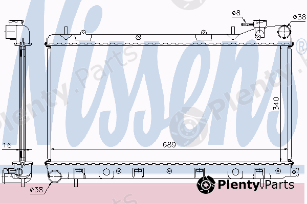  NISSENS part 67704A Radiator, engine cooling