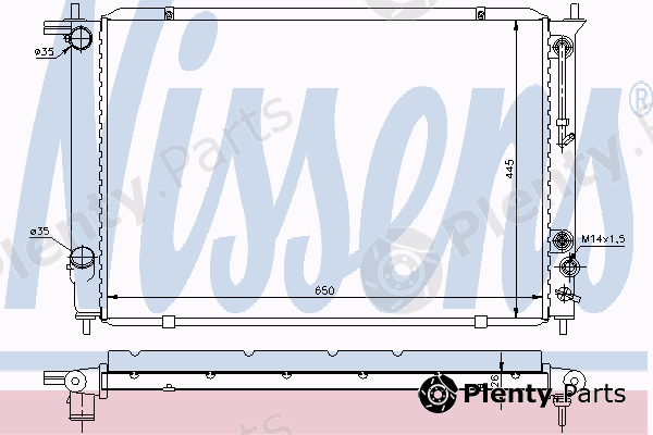  NISSENS part 67042 Radiator, engine cooling