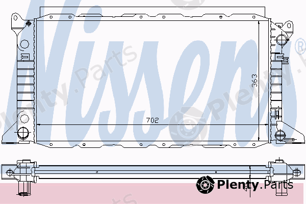  NISSENS part 62048 Radiator, engine cooling