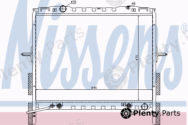  NISSENS part 66657 Radiator, engine cooling