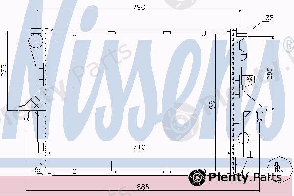  NISSENS part 63758 Radiator, engine cooling