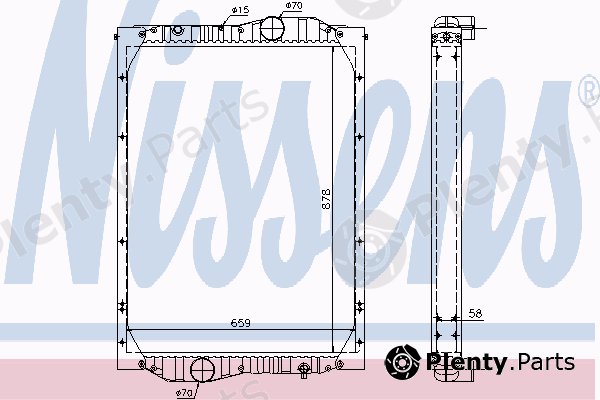  NISSENS part 69603A Radiator, engine cooling