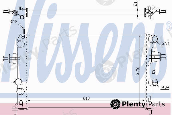  NISSENS part 63091 Radiator, engine cooling
