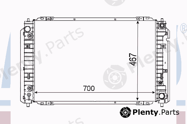  NISSENS part 62004 Radiator, engine cooling