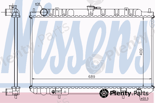  NISSENS part 68713 Radiator, engine cooling