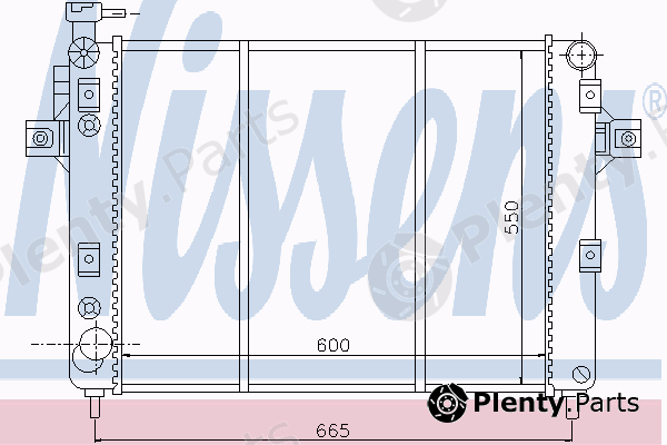  NISSENS part 61009 Radiator, engine cooling