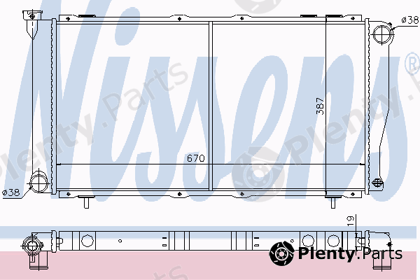  NISSENS part 64112 Radiator, engine cooling