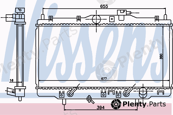  NISSENS part 68117 Radiator, engine cooling