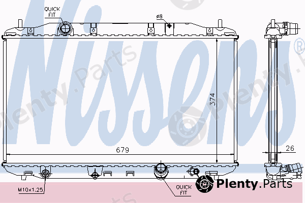  NISSENS part 68135A Radiator, engine cooling