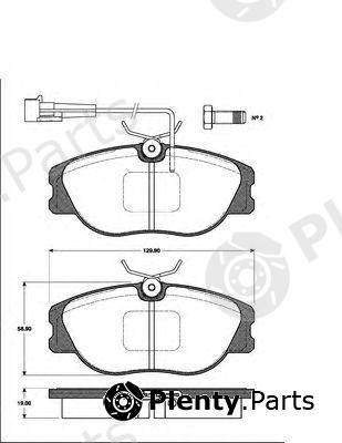  NK part 221014 Brake Pad Set, disc brake