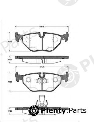  NK part 221520 Brake Pad Set, disc brake
