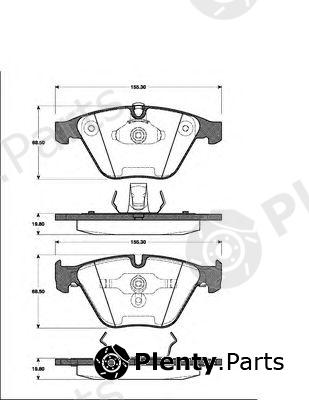  NK part 221533 Brake Pad Set, disc brake