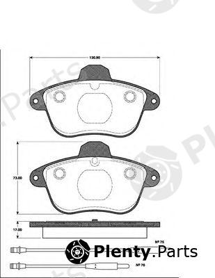  NK part 221933 Brake Pad Set, disc brake