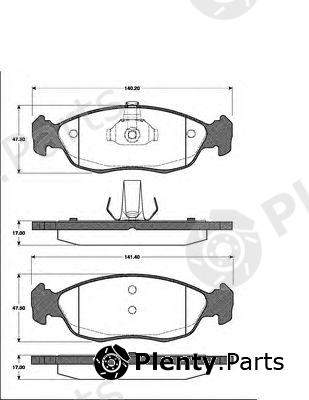  NK part 221936 Brake Pad Set, disc brake