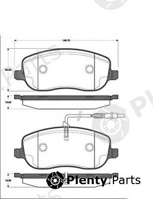  NK part 221952 Brake Pad Set, disc brake