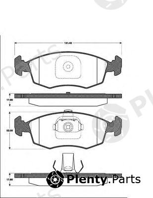  NK part 222362 Brake Pad Set, disc brake
