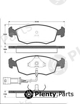  NK part 222513 Brake Pad Set, disc brake