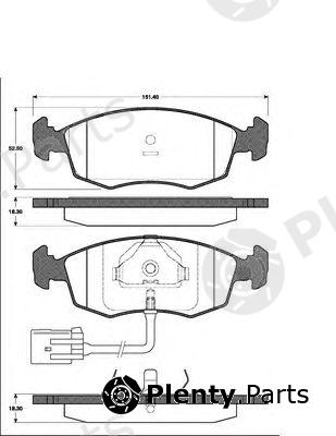  NK part 222531 Brake Pad Set, disc brake