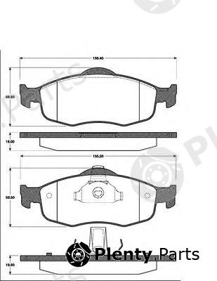  NK part 222534 Brake Pad Set, disc brake
