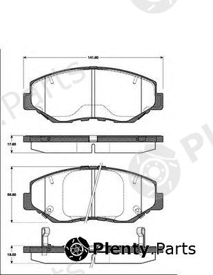  NK part 222633 Brake Pad Set, disc brake