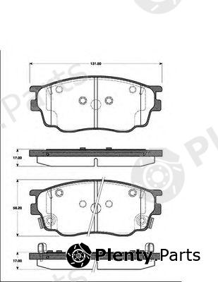  NK part 223244 Brake Pad Set, disc brake