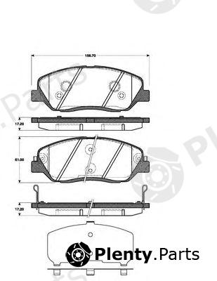  NK part 223427 Brake Pad Set, disc brake
