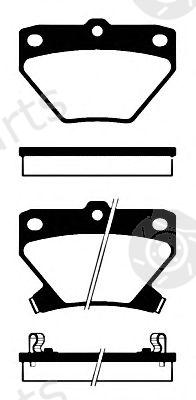  NK part 224557 Brake Pad Set, disc brake