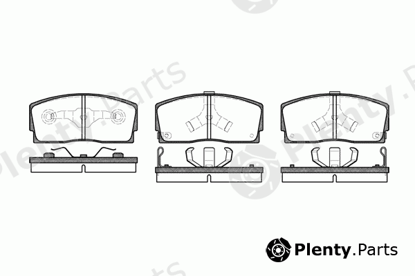  ROADHOUSE part 2254.02 (225402) Brake Pad Set, disc brake