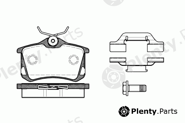  ROADHOUSE part 2263.50 (226350) Brake Pad Set, disc brake