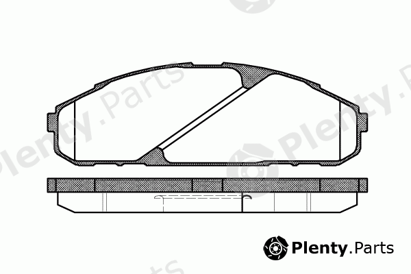  ROADHOUSE part 2507.00 (250700) Brake Pad Set, disc brake