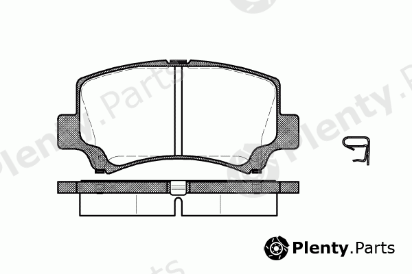  ROADHOUSE part 2710.02 (271002) Brake Pad Set, disc brake