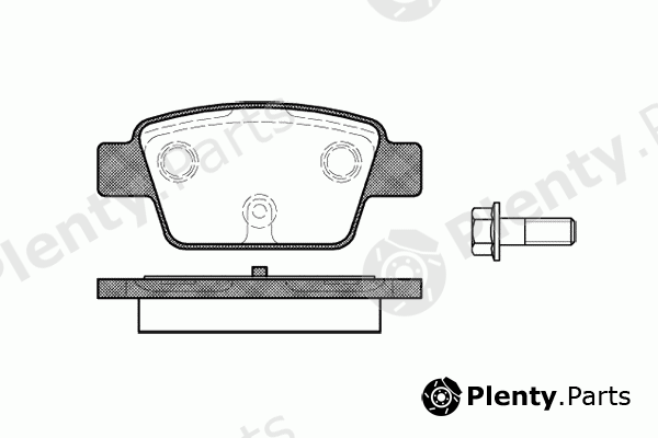  ROADHOUSE part 2861.00 (286100) Brake Pad Set, disc brake