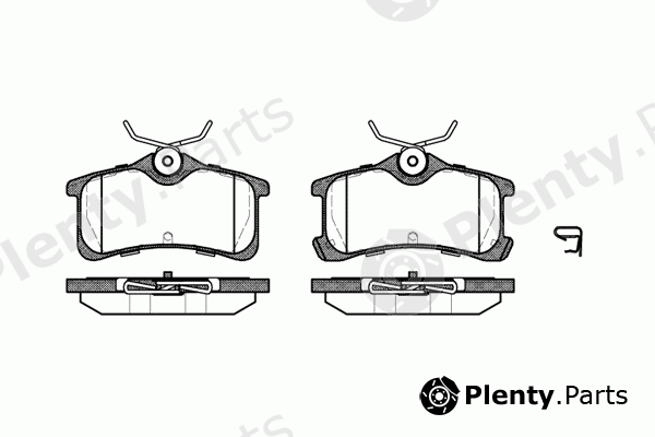  ROADHOUSE part 21050.02 (2105002) Brake Pad Set, disc brake
