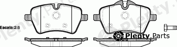  ROADHOUSE part 21277.00 (2127700) Brake Pad Set, disc brake