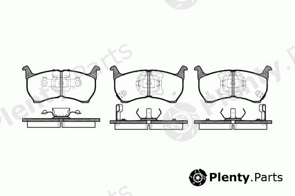  REMSA part 0164.02 (016402) Brake Pad Set, disc brake