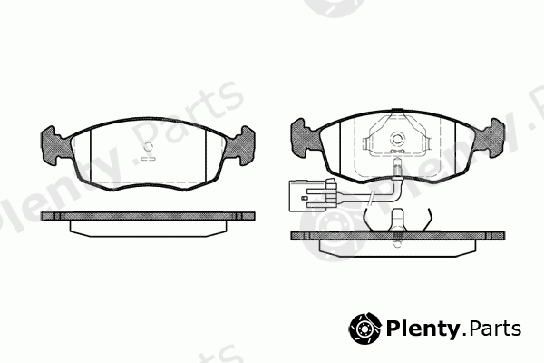  REMSA part 0172.22 (017222) Brake Pad Set, disc brake
