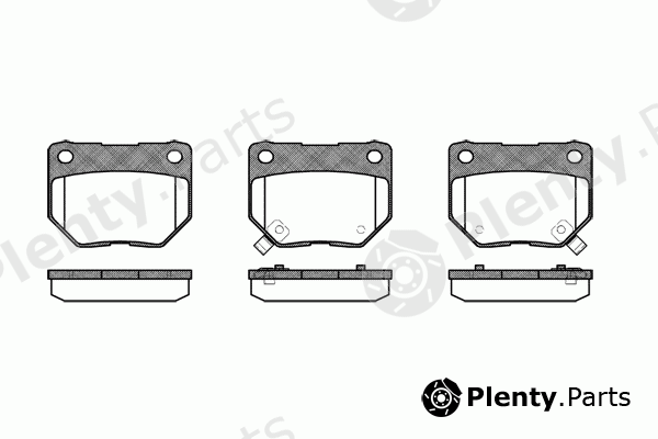  REMSA part 0365.02 (036502) Brake Pad Set, disc brake
